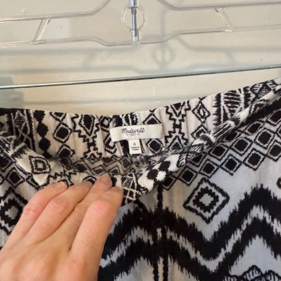 MADEWELL Black and White Shorewalk Cover Up Pants - Picture 11 of 13